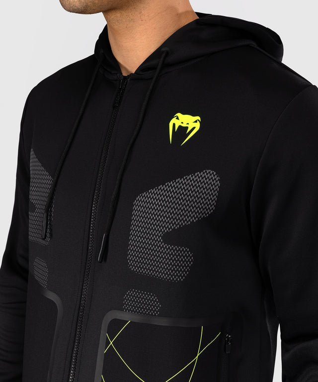 Venum Training Camp 4.0 Full-Zip Hoodie - Svart/Neon Grön