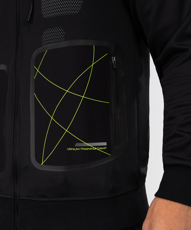 Venum Training Camp 4.0 Full-Zip Hoodie - Svart/Neon Grön