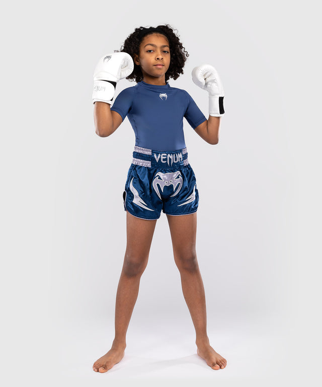 Pantaloni scurți Muay Thai Venum Inferno – Copii – Albastru