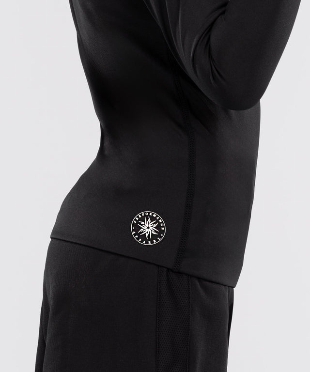Dětský rashguard Venum Contender s dlouhými rukávy – Černý