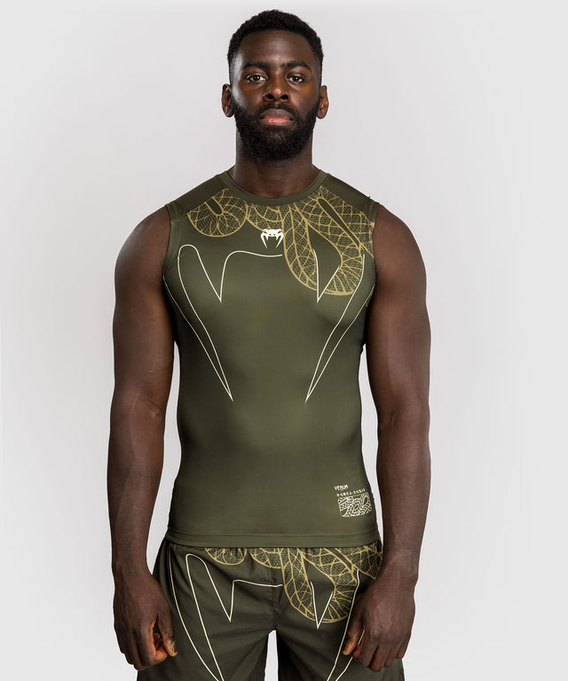 Venum Rashguard Ärmellos Serpenti – Khaki Grün
