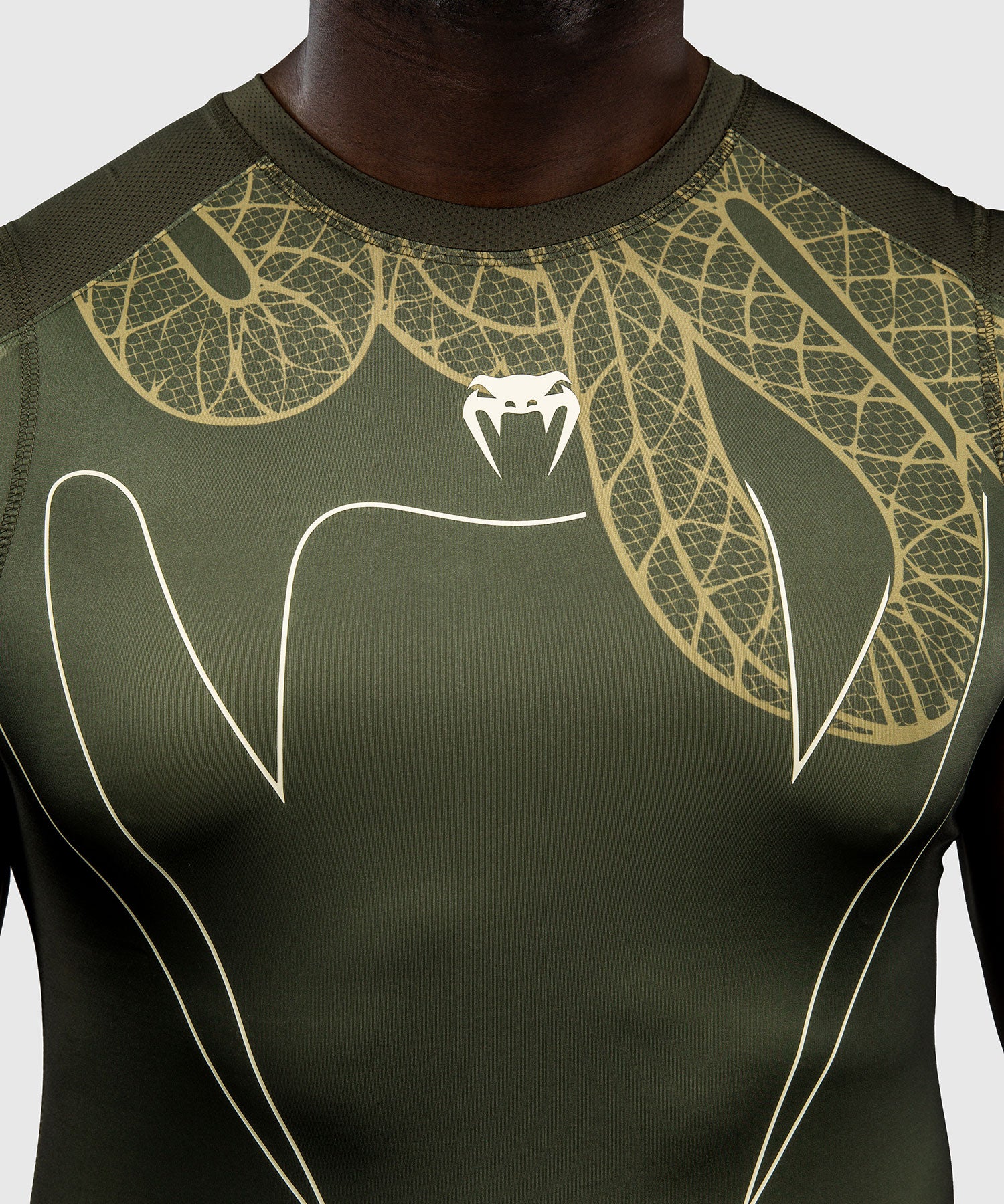 Venum Rashguard Ärmellos Serpenti – Khaki Grün