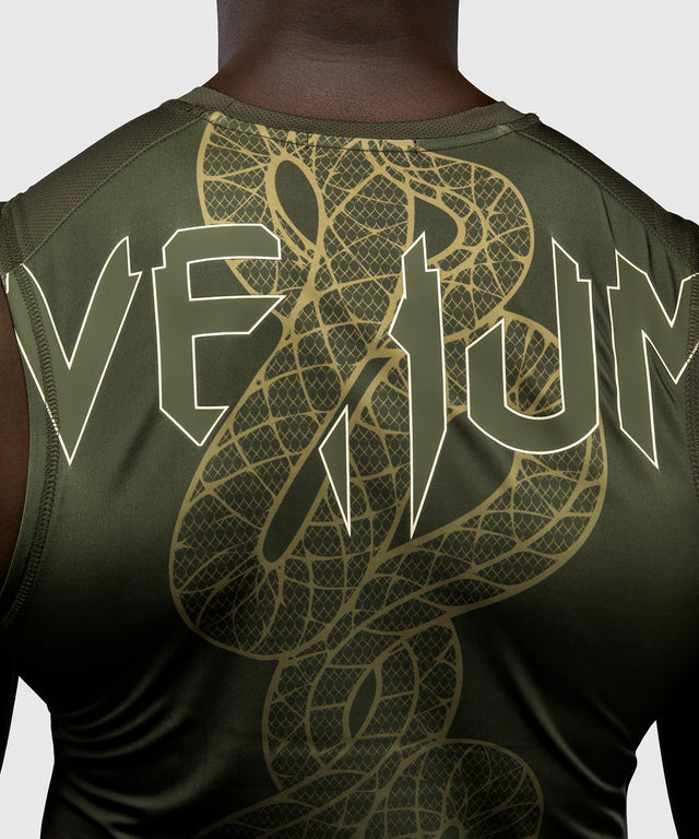 Venum Rashguard Ärmellos Serpenti – Khaki Grün