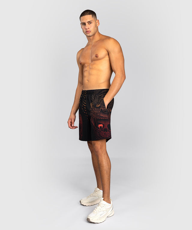 Pantaloni scurți de antrenament Venum Quetzal Fury – Negru/Roșu