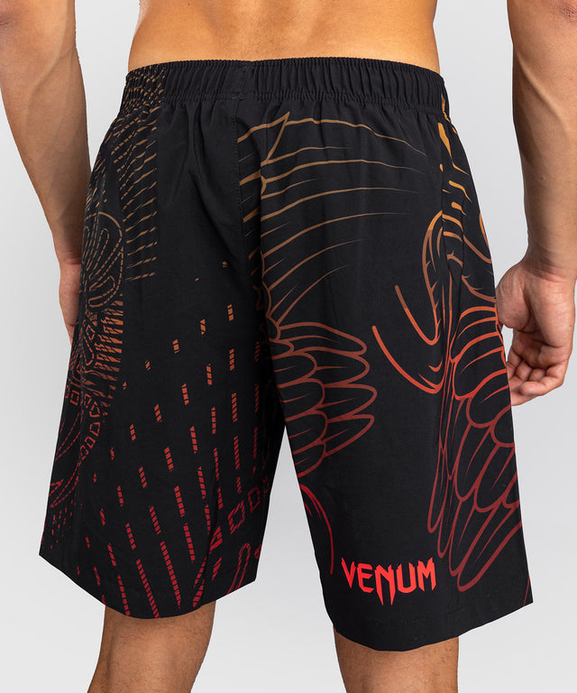 Pantaloni scurți de antrenament Venum Quetzal Fury – Negru/Roșu