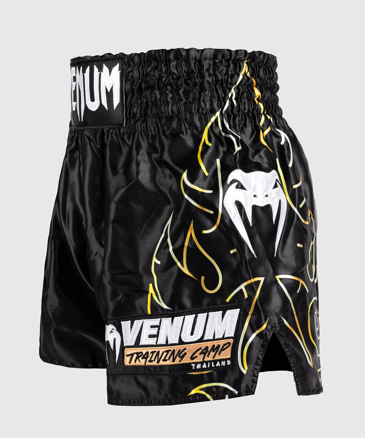 Shorts de Muay Thai Venum VTC Flames – Noir/Or