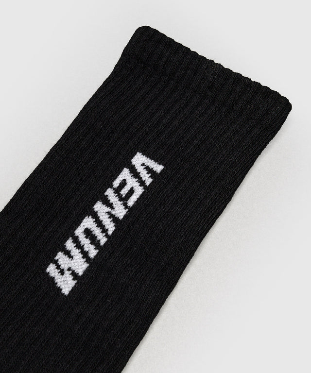 Venum Essential Socken – Schwarz – 3er-Set