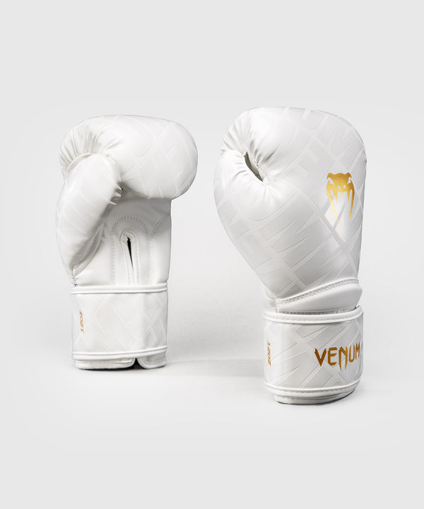Gants de boxe Venum Contender 1.5 XT 3D – Blanc/Or (VENUM-06042-717)