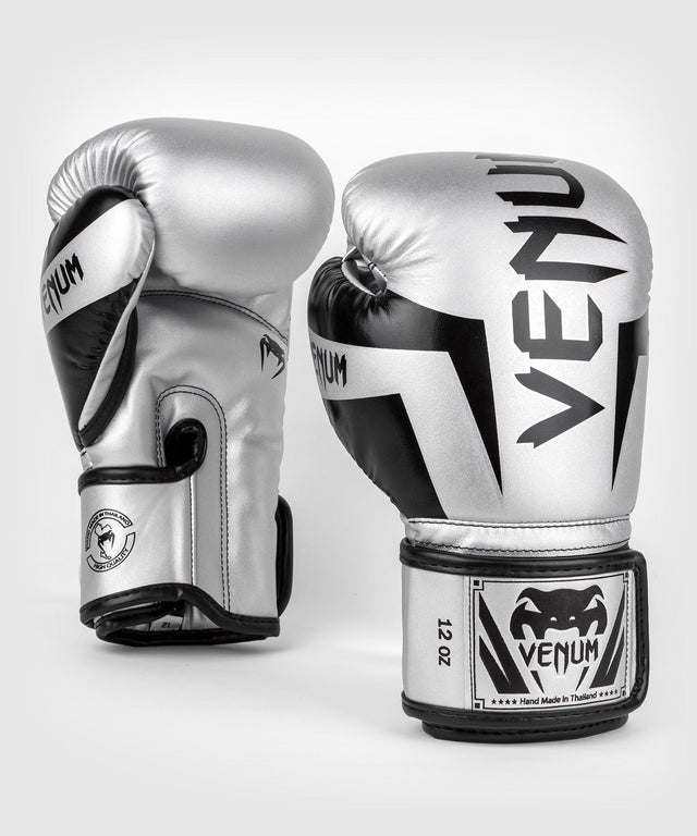 Venum Elite Boksehandsker – Sølv/Sort