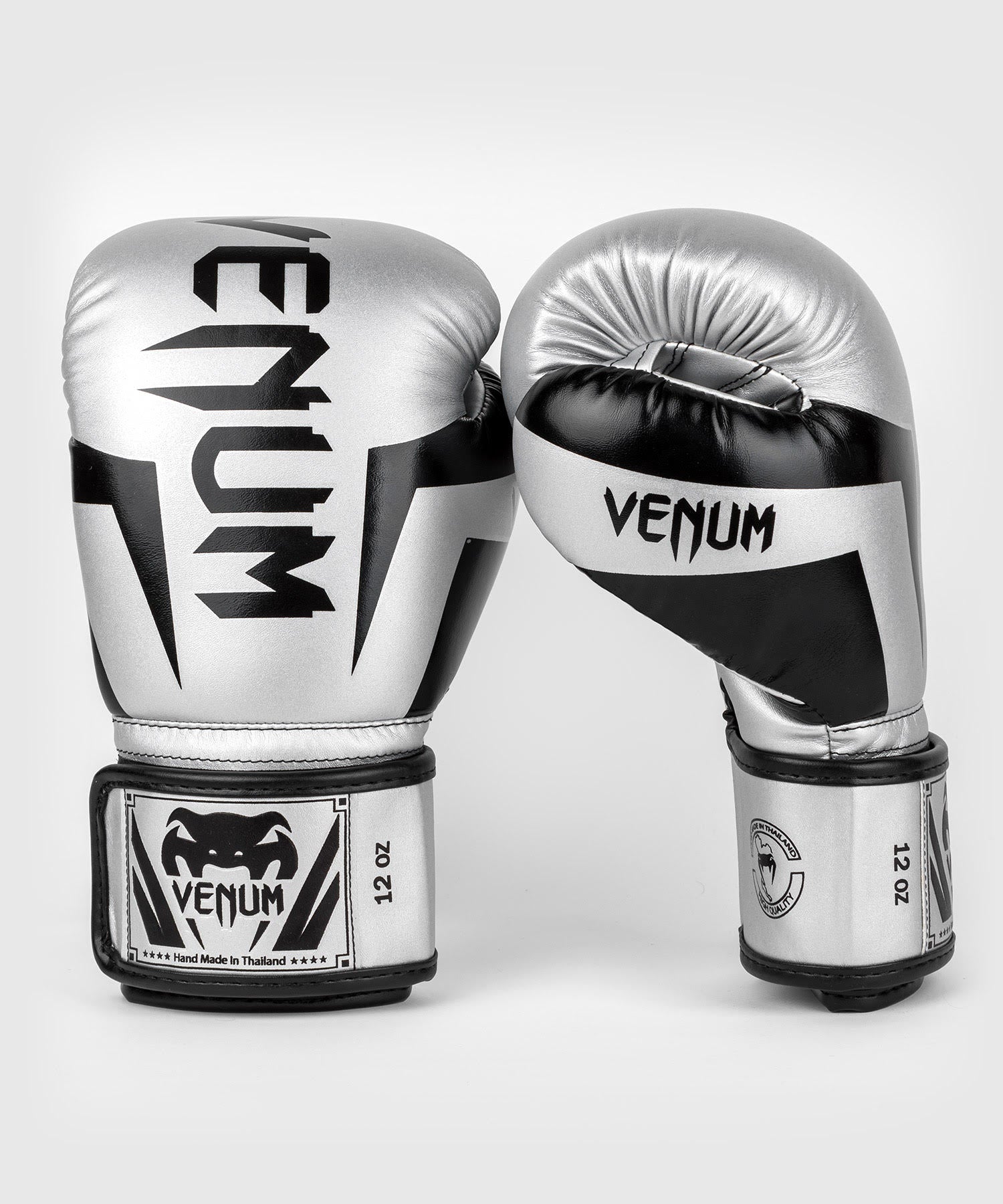 Venum Elite Boksehandsker – Sølv/Sort