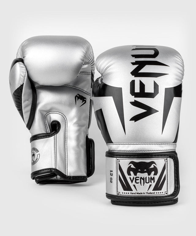 Venum Elite Boksehandsker – Sølv/Sort