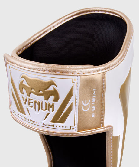 Venum Shin guards Elite – White/Gold