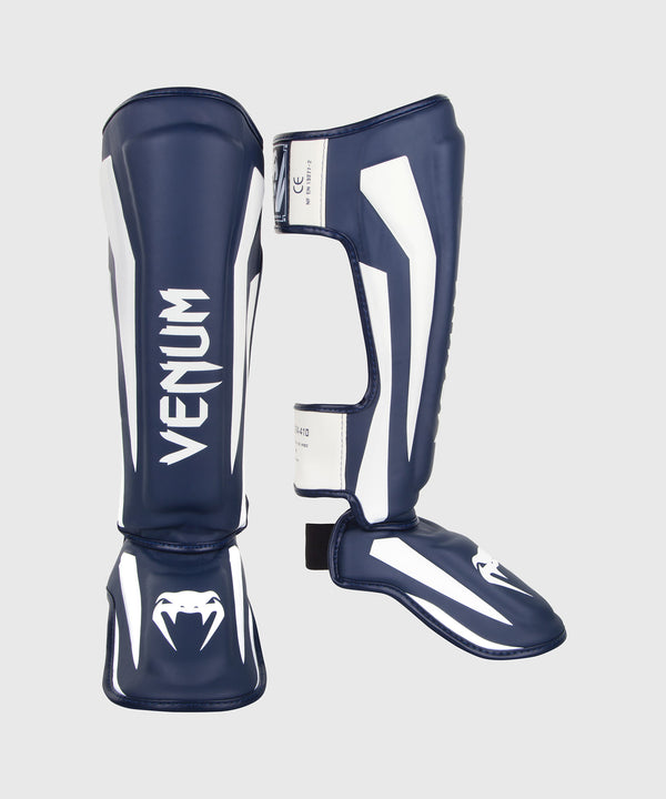 Venum Benskydd Kickboxning Elite – Marinblå/Vit