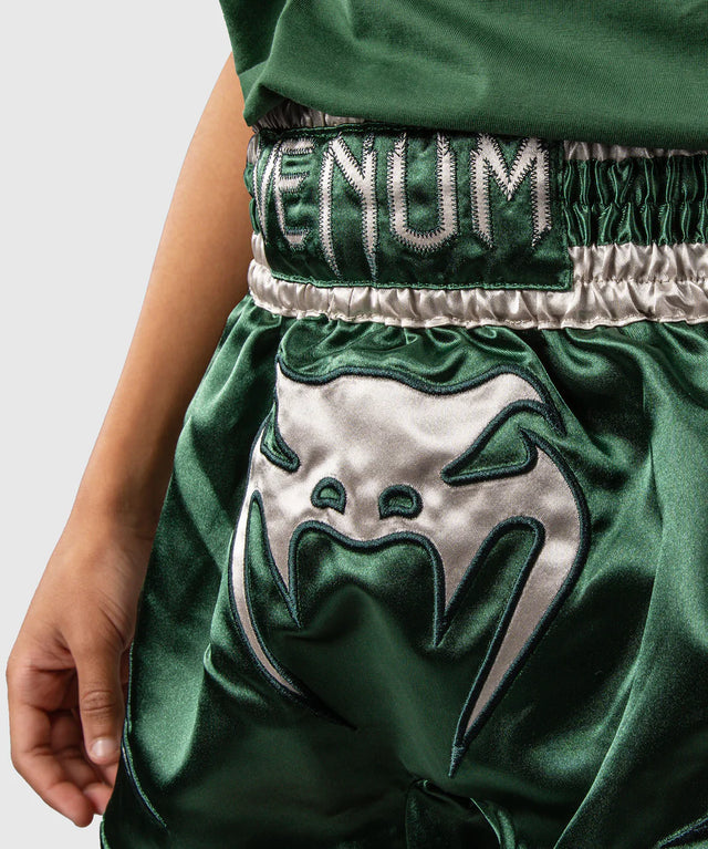 Calções de Muay Thai Venum Inferno – Verde – Criança