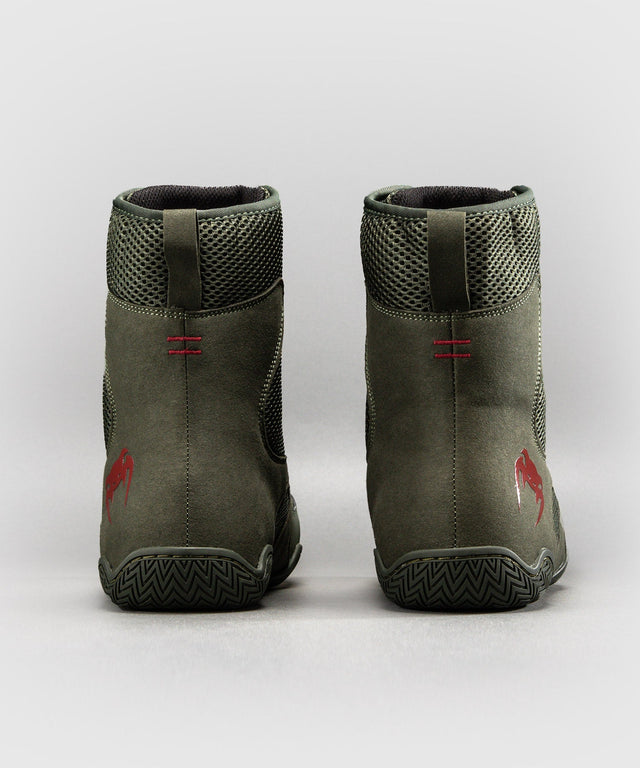 Venum Boksesko Contender – Khaki/Rød