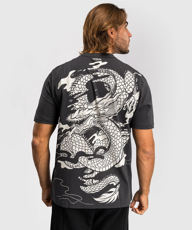 Venum T-shirt Dragon's Flight – Šedá/Krémově bílá