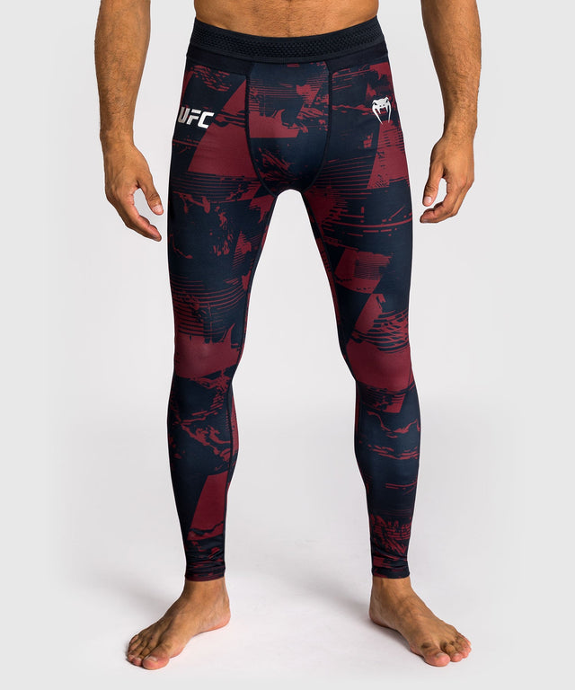Mallas de compresión Venum UFC Zenith – Azul marino/Burdeos/Plata