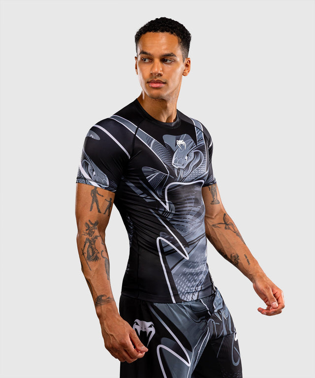Venum Rashguard Crimson Viper 2.0 Korte Mouwen - Sort/Grå