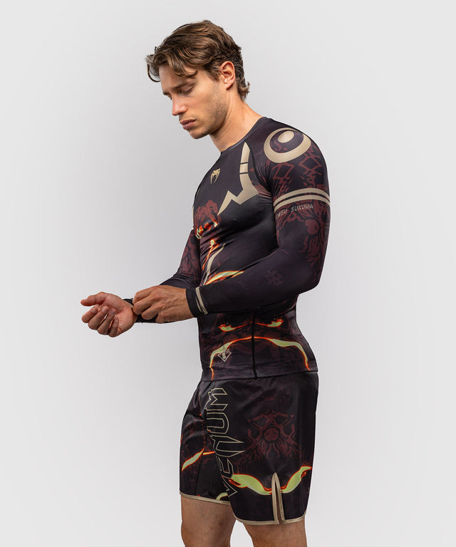 Rashguard Venum x Jujutsu Kaisen Sukuna – Negru/Bej