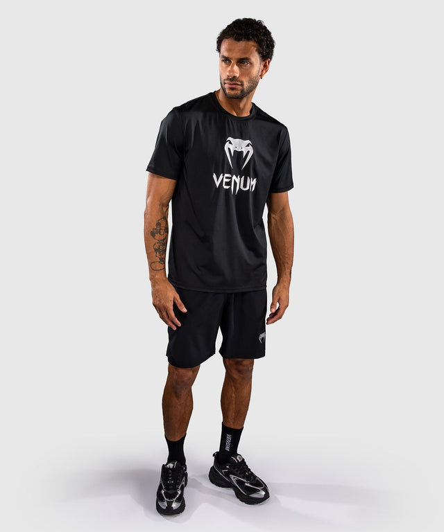 Venum T-shirt Classic Dry Tech – Sort/Sølv