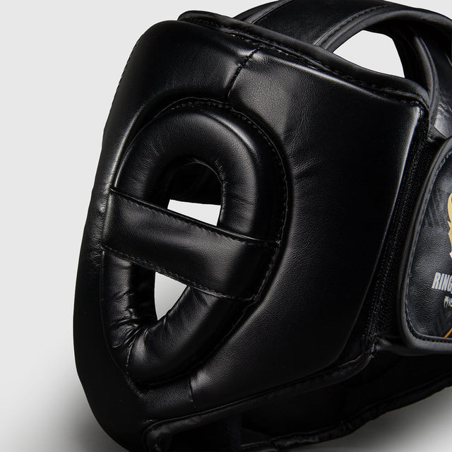 Casco da boxe Ringhorns Charger – Nero/Oro