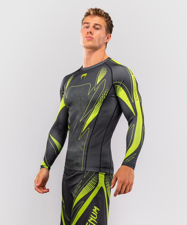 Venum Rashguard Amazonia Reborn Lange Ærmer - Sort/Grøn