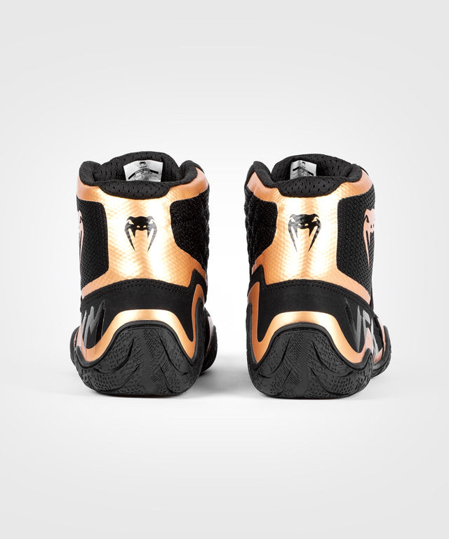 Botas de lucha Venum Elite – Negro/Bronce