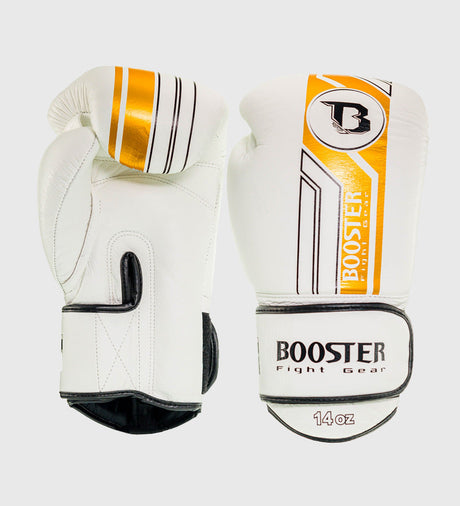 Booster Boksehandsker - Hvid/Guld - Boksehandsker