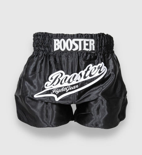 Shorts de kickboxing Booster Slugger – Noir/Blanc