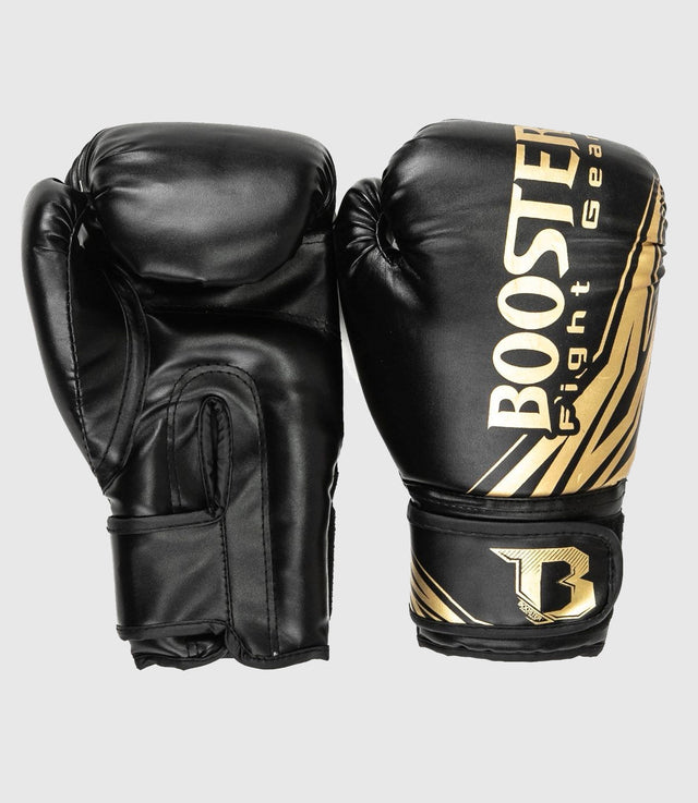 Booster Kickbox-Handschuhe Kids – Schwarz/Gold – Boxhandschuhe