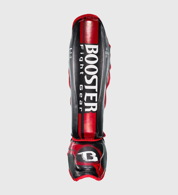 Espinilleras Booster V3 – Negro/Rojo