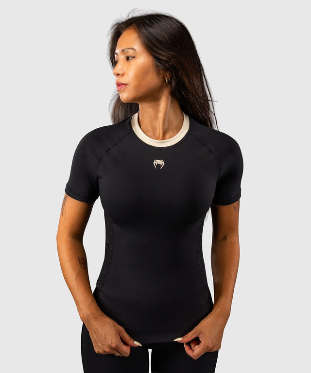 Dámský rashguard Venum Viper Krátké rukávy – Černý