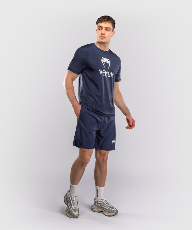 T-shirt Venum Classic Dry Tech – Blu marino/Bianco