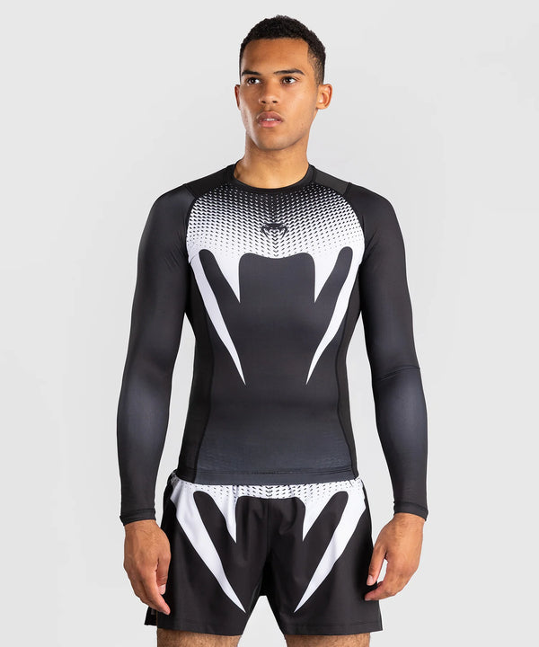 Rashguard Venum No Gi Manches longues – Noir/Blanc