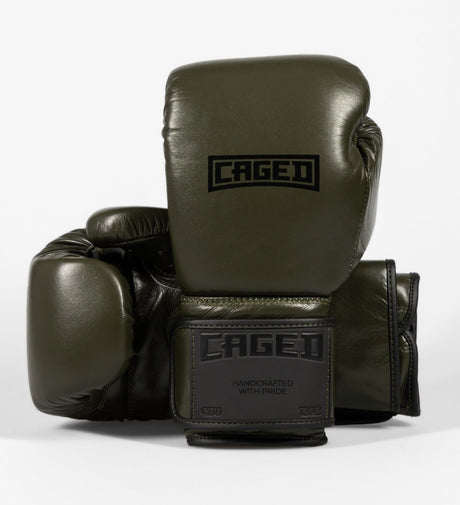 Mănuși de box Caged X Series – Kaki Verde/Negru – Mănuși de box