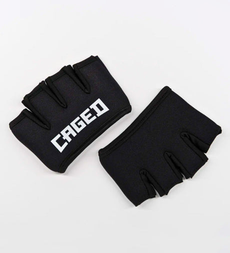 Protecții pentru articulații Caged Gel – Negru – Bandaje de box