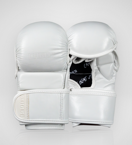 Caged MMA Handschoenen ’X Series’ Sparring - Wit/Wit - MMA Handschoenen
