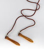 Corde à sauter Caged Premium en cuir – Brun