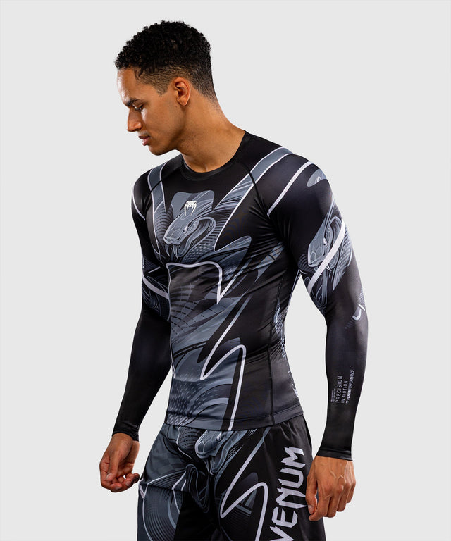 Venum Crimson Viper 2.0 Rashguard Long Sleeves – Black/Grey