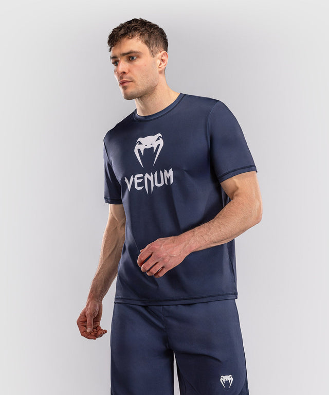 T-shirt Venum Classic Dry Tech – Blu marino/Bianco