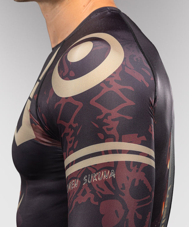 Rashguard Venum x Jujutsu Kaisen Sukuna – Negru/Bej