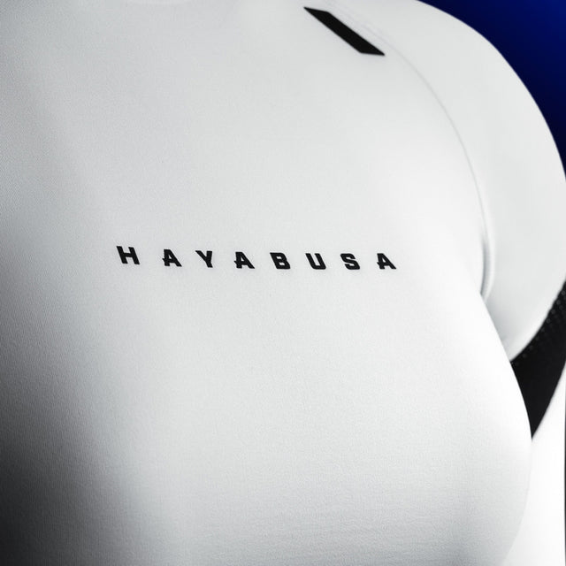 Rashguard Hayabusa Pro Ranked Manga Comprida Mulher – Branco