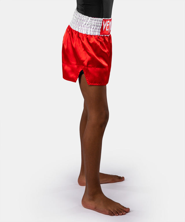 Venum Muay Thai-shorts Classic för barn – Eldröd
