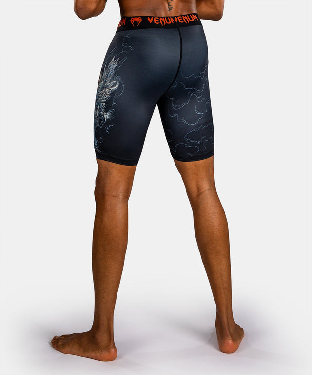 Venum Kompressionsshorts Thunder Dragon – Sort/Grå/Kobber