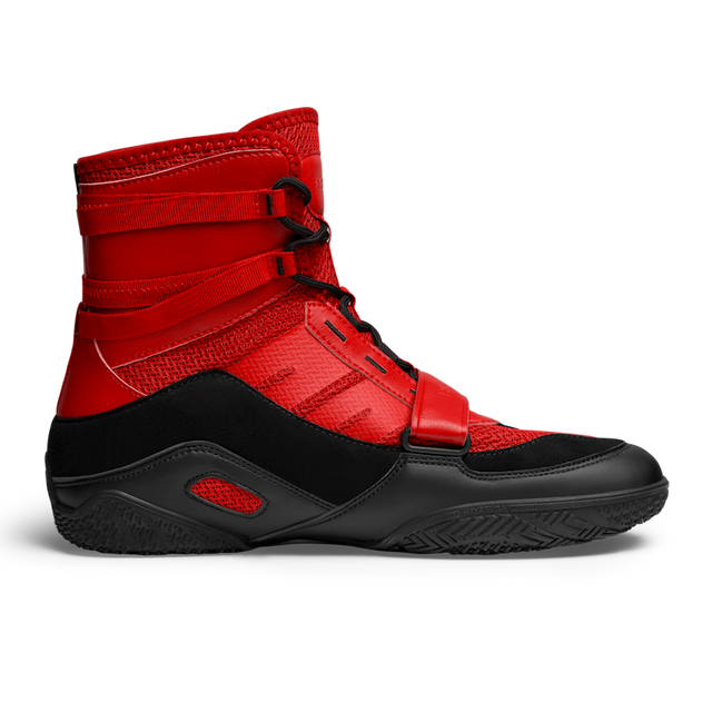 Hayabusa Boxschuhe Strike – Rot/Schwarz