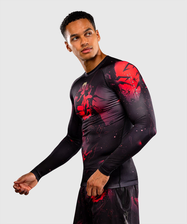 Venum Rashguard x Jujutsu Kaisen Itadori Mâneci Lungi – Negru/Roșu
