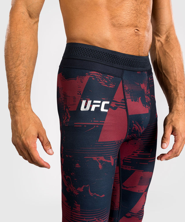 Mallas de compresión Venum UFC Zenith – Azul marino/Burdeos/Plata