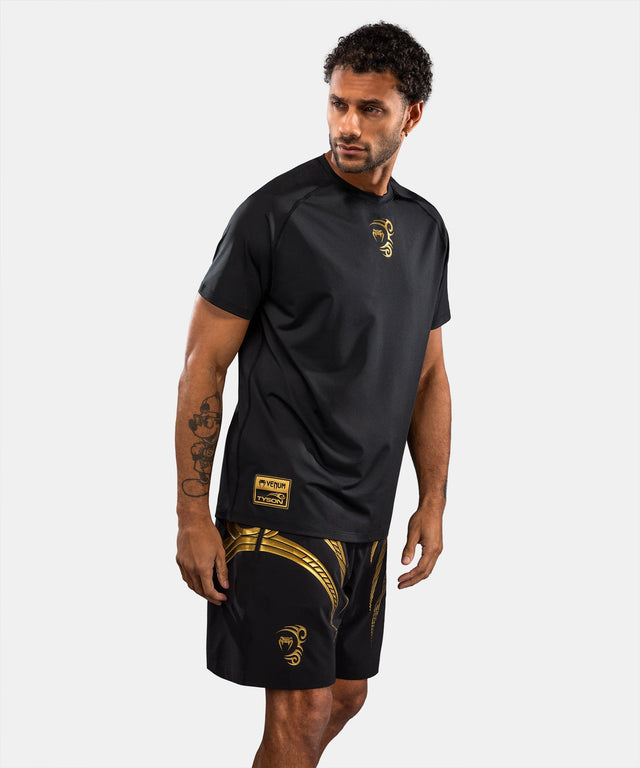 Venum x Mike Tyson Triko Tiger Dry Tech – Černé/Zlaté