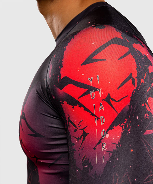 Venum Rashguard x Jujutsu Kaisen Itadori Mâneci Lungi – Negru/Roșu