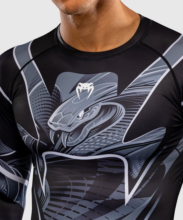 Venum Crimson Viper 2.0 Rashguard Long Sleeves – Black/Grey